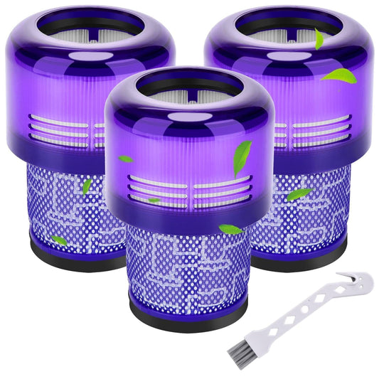 Rebirthcare 3 pack v11 filter for dyson v11 v15 filter replacement, v11 absolute v11 animal v11 torque drive sv14 cordless vacuum, replace part #