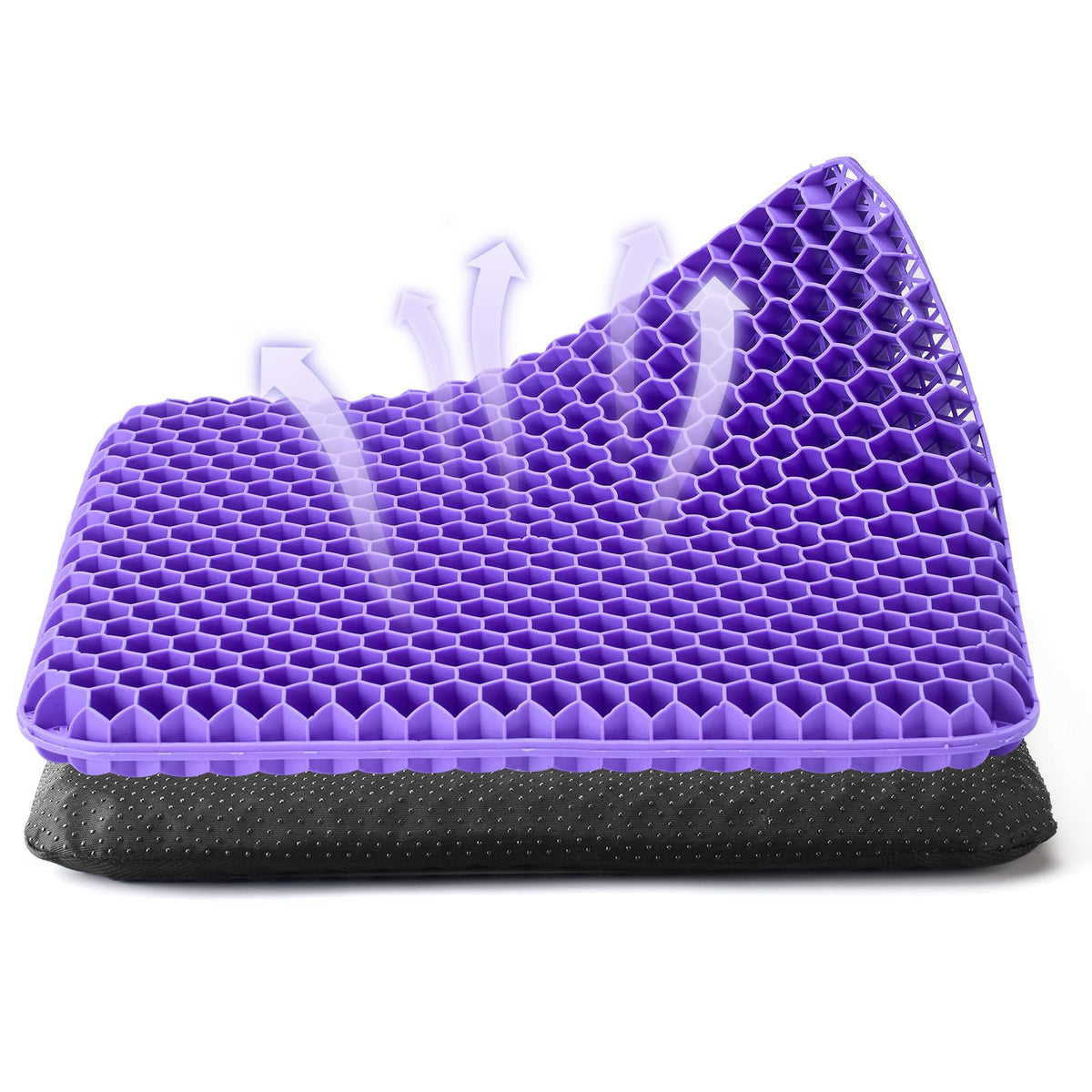 Dyserbuy Honeycomb Cushion, Orthopaedic Gel Seat Cushion for Pressure Relief, Memory Foam Cushions for Office Chairs, Car, and Wheelchair