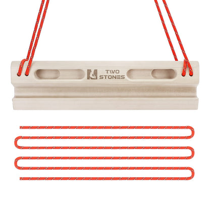 TWO STONES Portable Fingerboard as Rock Climbing Training Boards with Edges and Pockets, Portable Climbing Hangboard as Rock Climbing Finger