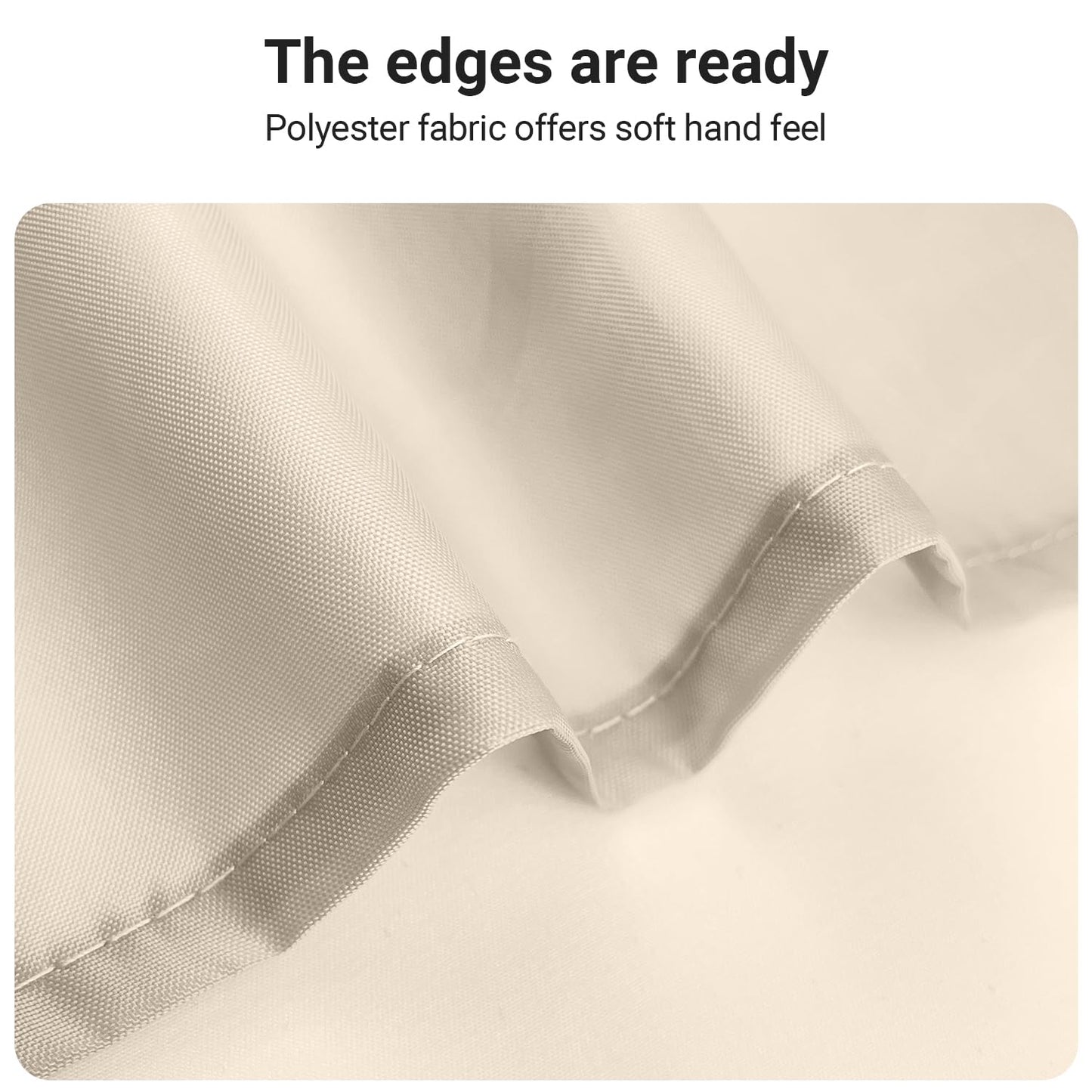 Lerores Shower Curtain, 160 x 200 cm, Beige, Weighted Hem, Anti-Mould Textile, Water-Repellent, Washable Polyester Fabric Bath Curtains for Bathroom