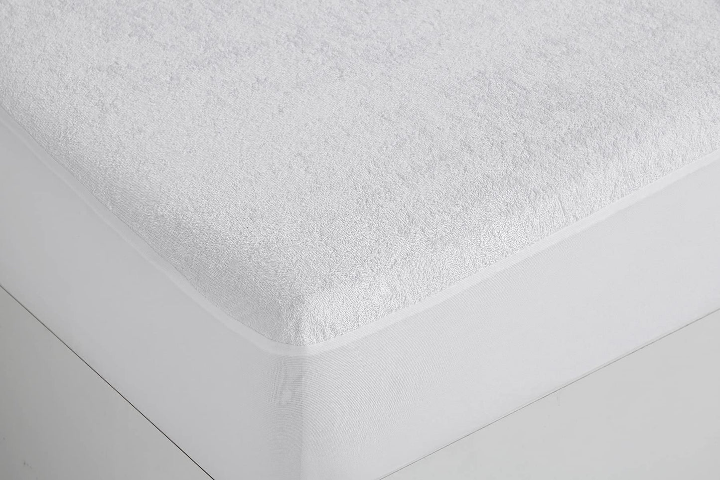 EasyCosy - Mattress Protector Size Bed 90cm (90x190/200cm) cm with 4 elastic Corners - Model DREAMS - Waterproof and breathable curl mattress Cover.