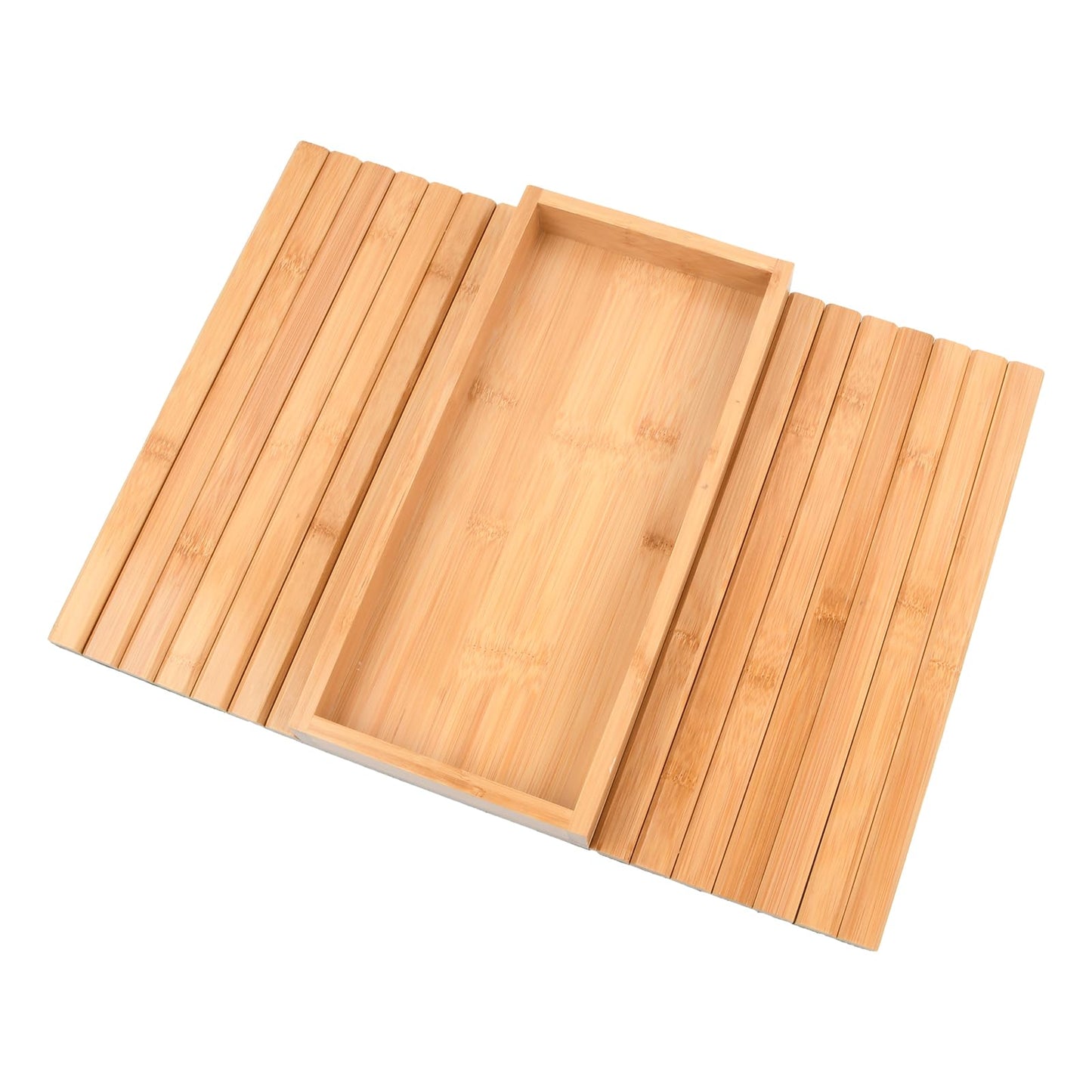 Pagezol Bamboo Sofa Arm Tray, Flexible Wooden Armrest Tray, Eco-Friendly, Anti-Slip, Foldable Couch Armrest for Drinks, Snacks, Remote Control