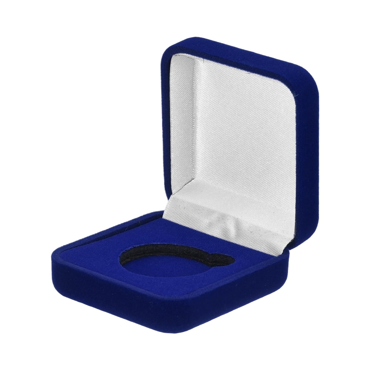 PATIKIL Velvet Challenge Coin Presentation Display Box, 30mm Coin Display Case Badge Gift Storage Protective Holder for Commemorative Medals Tokens