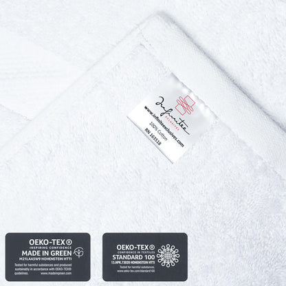 Infinitee Xclusives 100% Cotton Luxury Wash Cloths for Showering - 12 Pack
