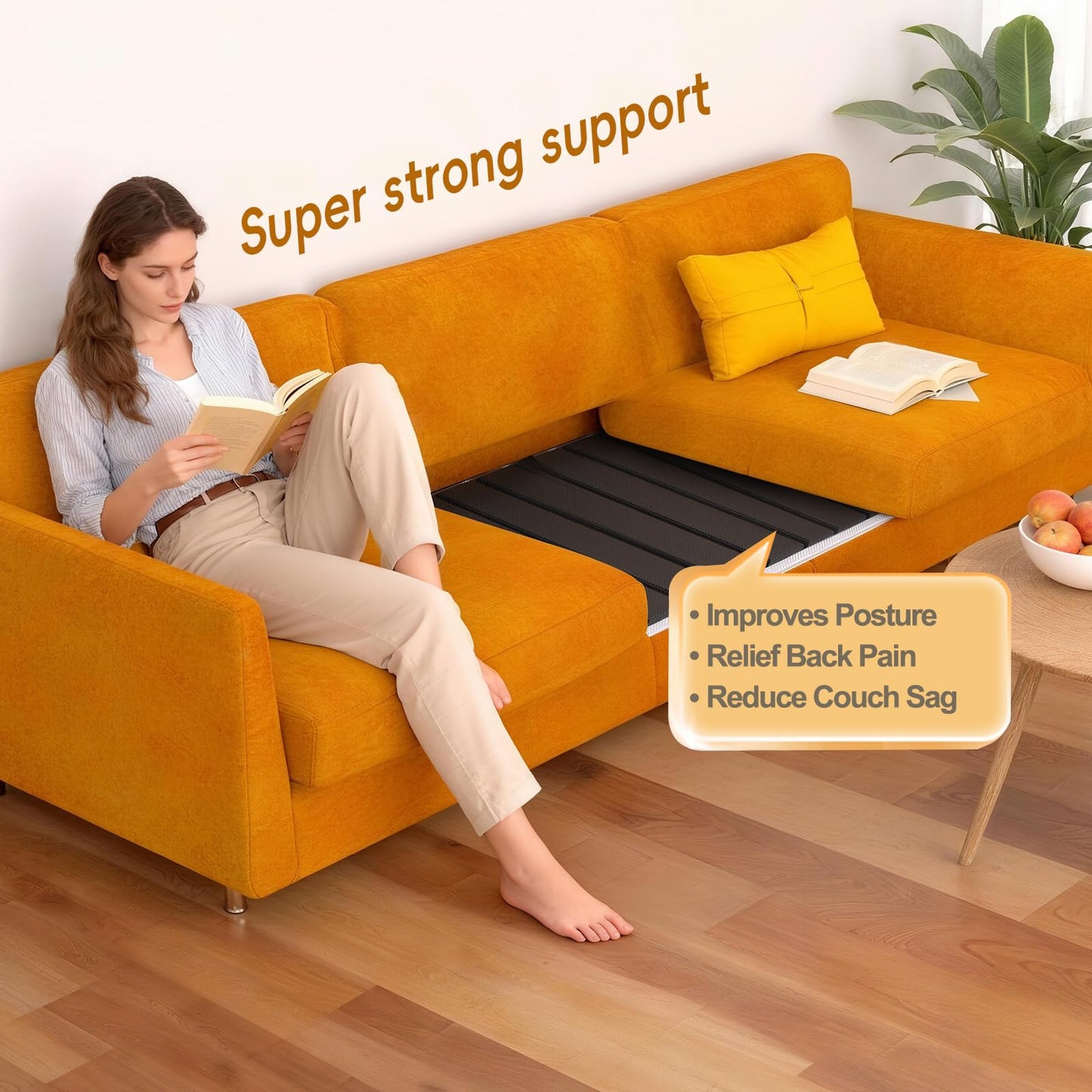 VERONLY Wooden Sofa Support Board for Sagging Seat - 167.5X43 cm Couch Cushion Support for 3 Seater