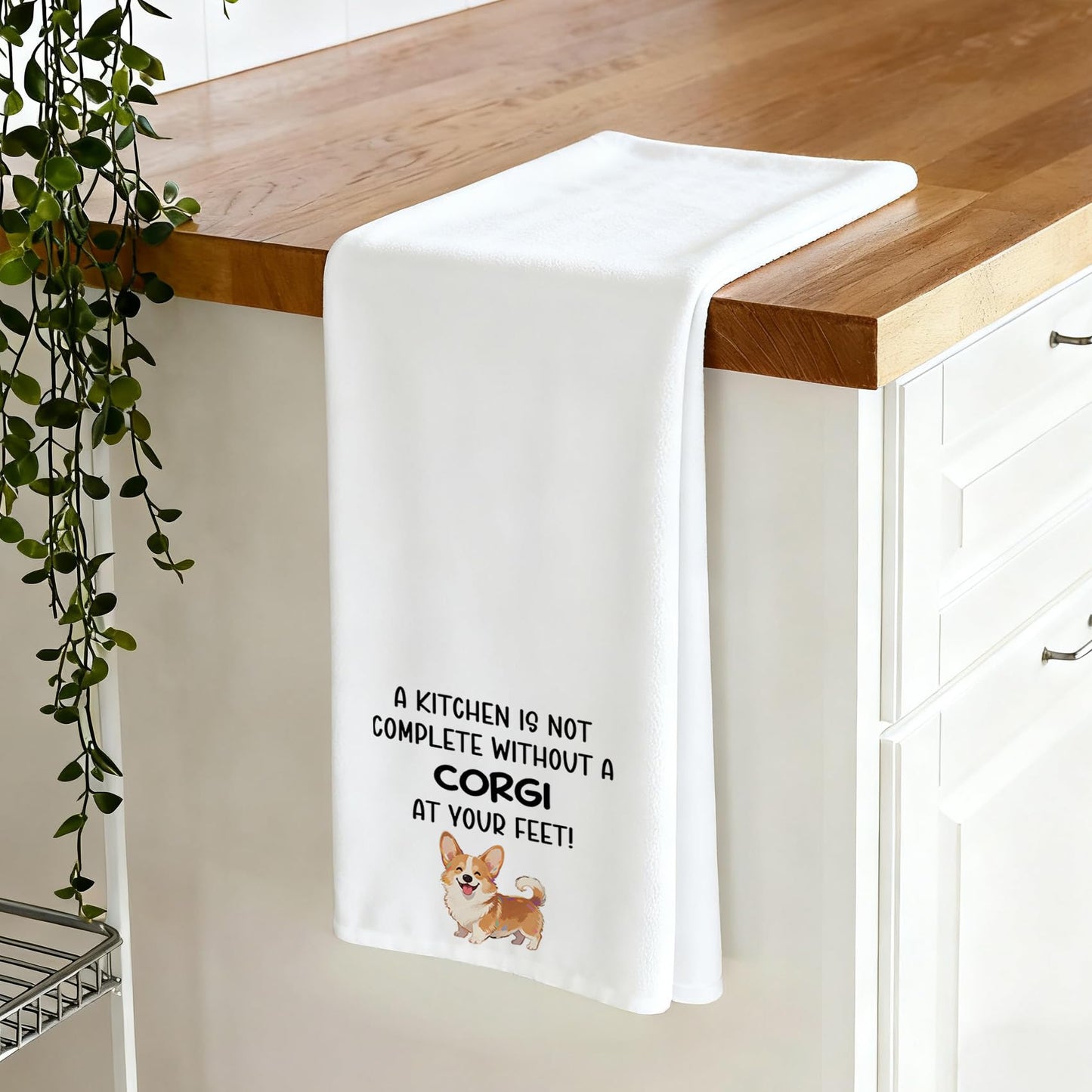 Yeeaulpa Corgi Gifts,Corgi Birthday Kitchen Towel,Corgi Christmas Towels,Dog Gift,Dog Mum Presents,Present for Pet,Pets Memorial Present,Birthday