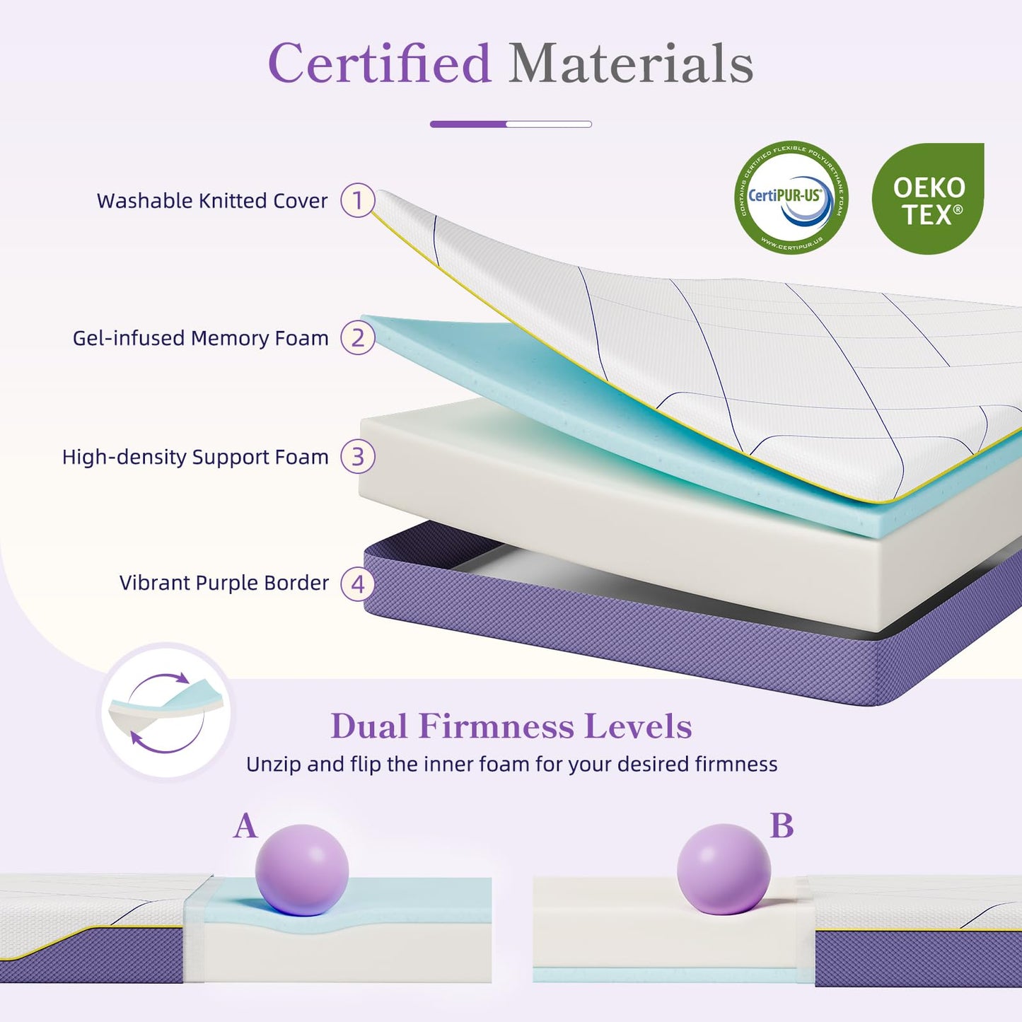 Vesgantti 16CM Cooling Gel Memory Foam Mattress - Small Double, Medium