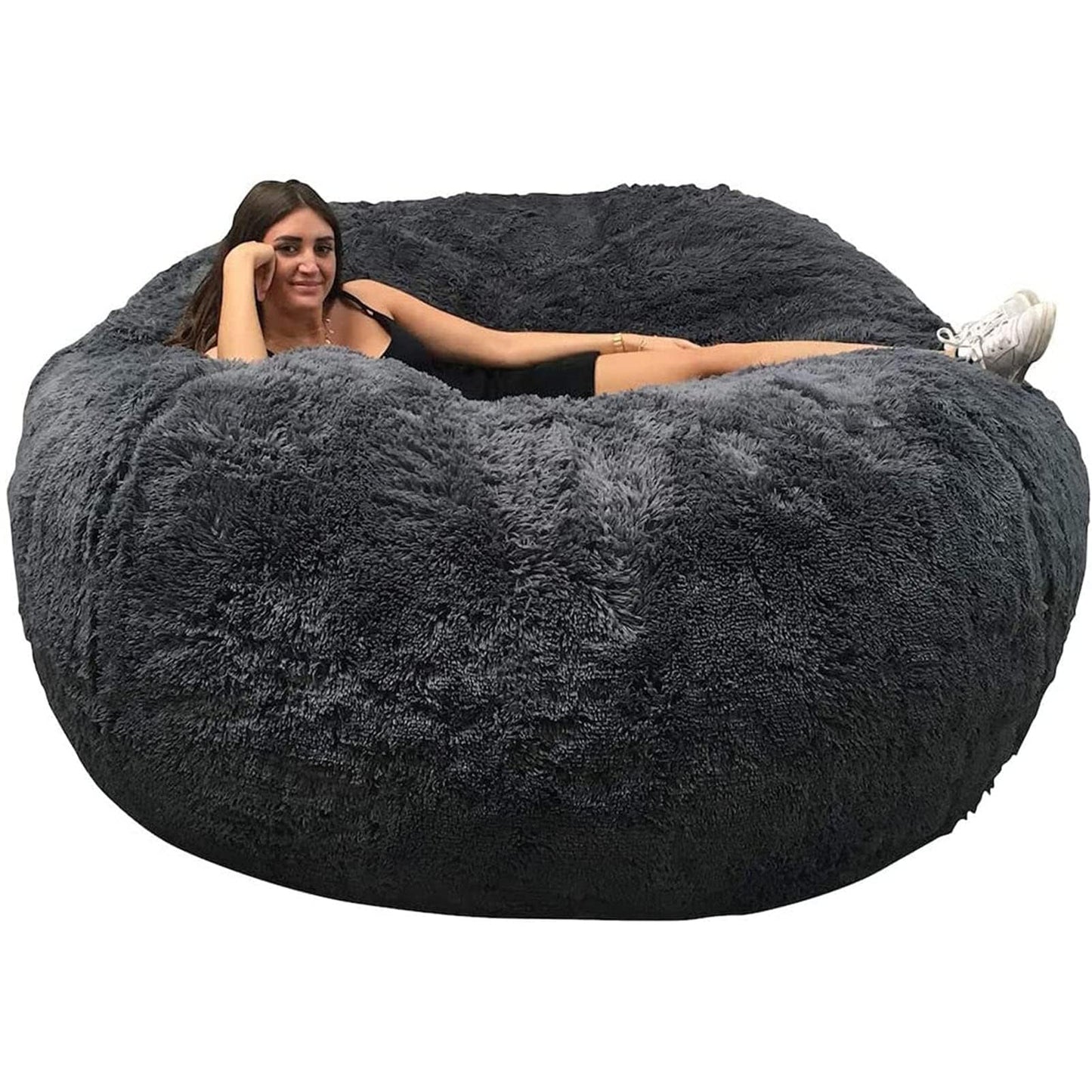 HULKAY Bean Bag Sofa Mini Chair Cutton Filled Couch, Snuggle Reading Couch for Boys & Girls Comfy Single Armchair for Bedroom Nursery or Living