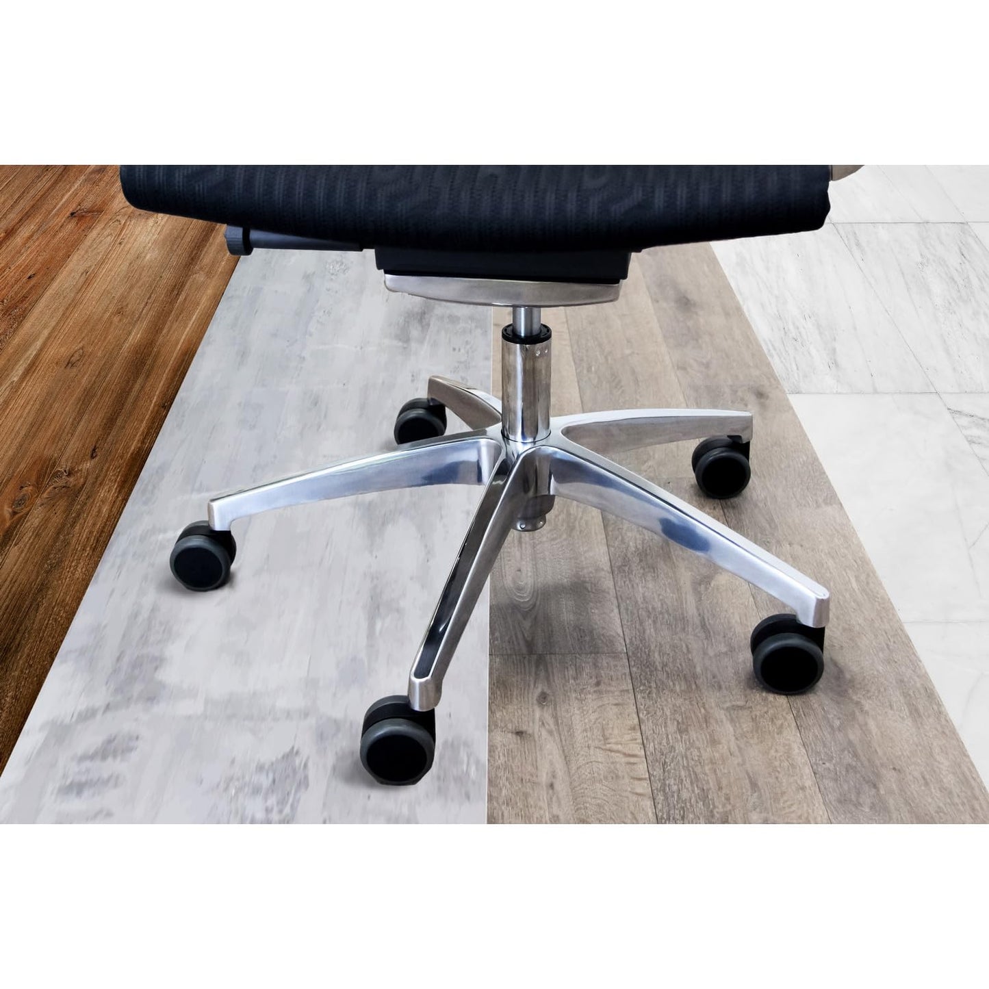 hjh OFFICE, 619010, Castors, Wheels for office, executive chairs, ROLO, black, , Set of 5 x special castors for hard floors 11 mm pin