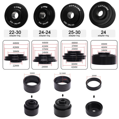 Mimoke Bicycle Bottom Bracket Install and Removal Tool for BB86 BB30 BB91 BB92 PF30 Mountain Road Bike headset Press in Tool (Black)