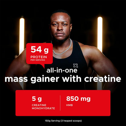 Muscle Fuel Anabolic All-In-One Muscle Mass Gainer, Strawberry Flavour - 2kg, 54g Protein Powder