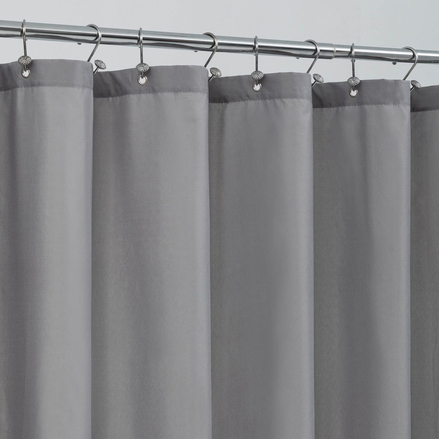 ALYVIA SPRING Long Fabric Shower Curtain Liner Waterproof - 72" x 78", Soft & Lightweight Long Shower Curtain with 3 Magnets, Machine Washable -