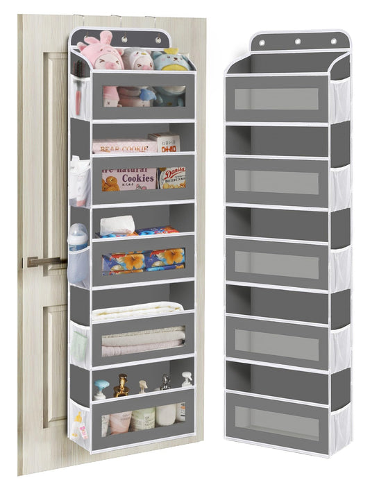 KYEVIS Over The Door Organizer Storage 2 Pack, 5 Shelves Door Organizer Hanging with 10 Mesh Pockets, Behind Door Storage - Ideal for Newborn,