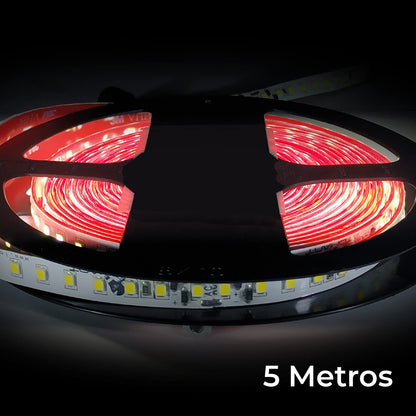 LED ATOMANT 5 m Roll of Direct LED Light Strip to 220V, Warm White (3000K), Waterproof, Cut Every 10 cm