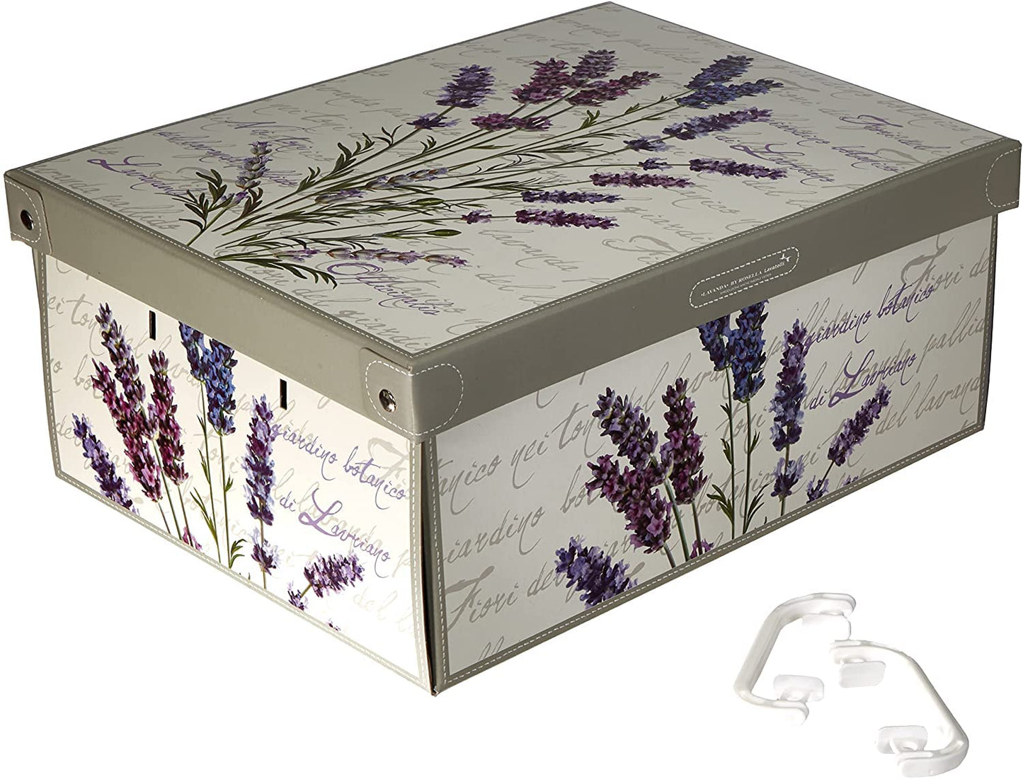 Lavatelli Cardboard Storage Boxes with Lid Scented Lavender 25x35x17.5cm