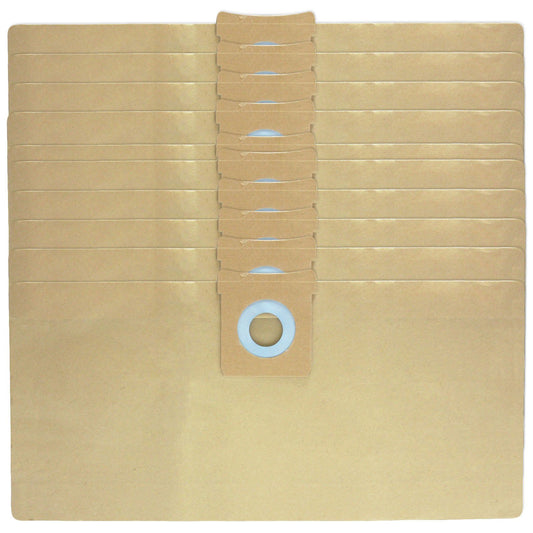 SPARES2GO Strong Dust Bags for Titan 16L 20L 30L 40L Vacuum Cleaners (Pack of 10)