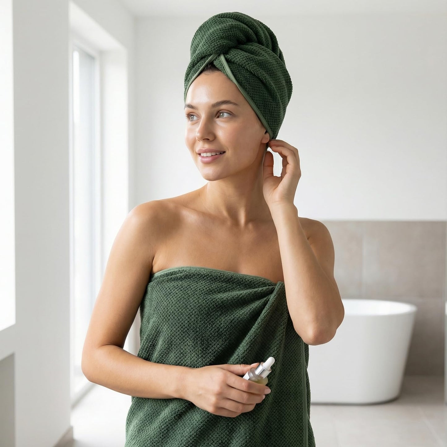 REDKISS 2-Pack Extra Large Bath Towels-100x200CM Microfibre Towel for Adult