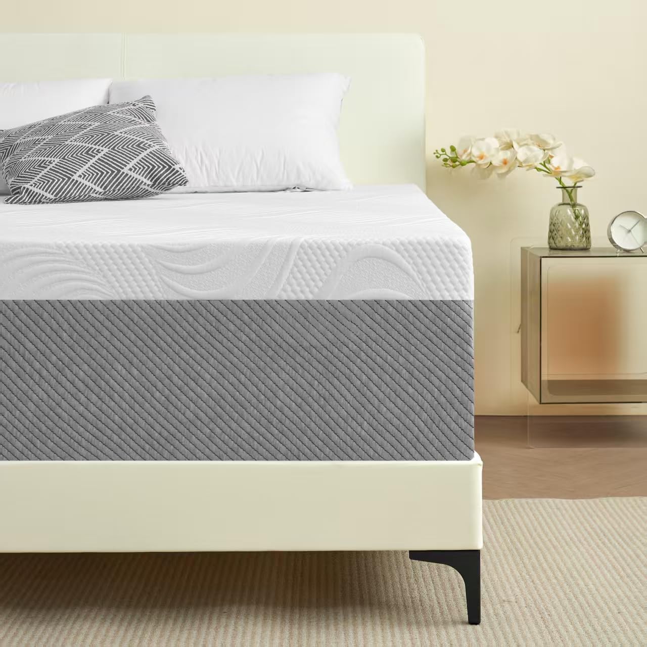 Deegari Mattress, 20cm Mattresses with Memory Foam and Anti-mite, Breathable, Removable Cover, Mattress in a Box, Edges Support for Sleep Supportive