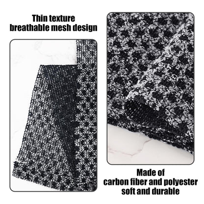 BEIBXHQQ 2 Pieces of Long Rectangular Black Carbon Fiber & Polyester Bath Towels, Exfoliating, Antibacterial, Easy Bubble, Household Cleaning Towels