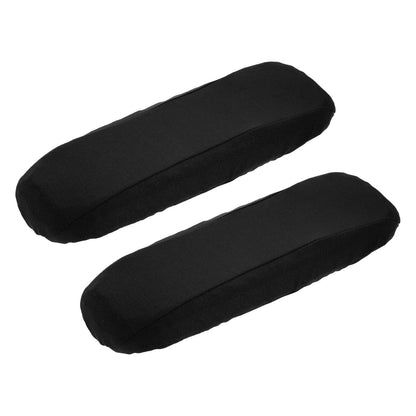sourcing map Chair Armrest Slipcovers Covers, 32 x 8cm Polyester Removable Seat Hand Rest Protector for Office Chairs Desk ChairBlack