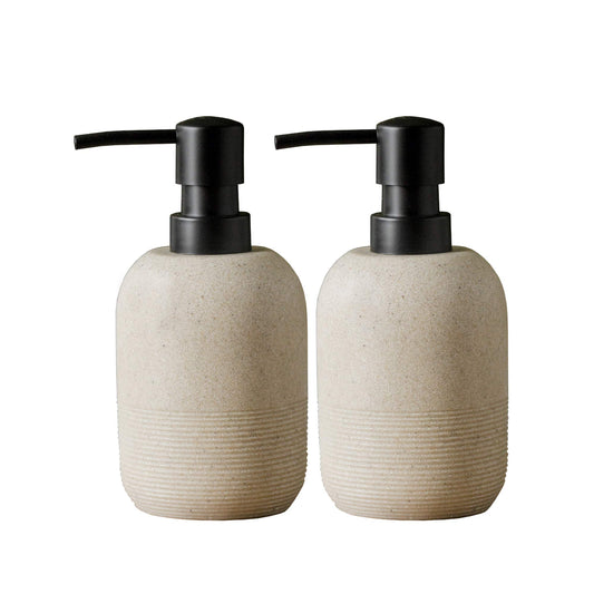 2pcs/Set Beige Soap Dispenser Set,Hand Soap Lotion Dispenser for Bathroom, for Elegant Bathroom D?cor?soap Dispenser for Kitchen Sink