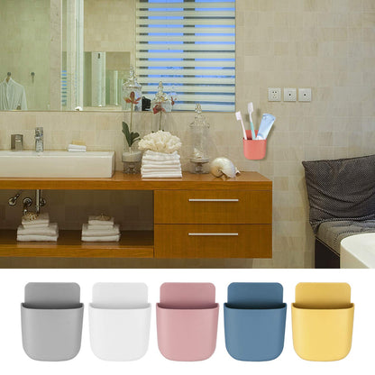 Xiaheipi 6 Pcs Remote Control Holder, Hanging Storage Remote Holder Wall Mounted, Self-adhesive Organizer Storage Boxes for Home, Office, Cell Phone