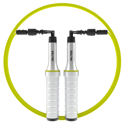 Velites Earth 2.0 Weighted Skipping Rope for Crosstraining, Boxing and Fitness I (Limited Edition) I Ideal for Maximizing Muscle Effort | Aluminium