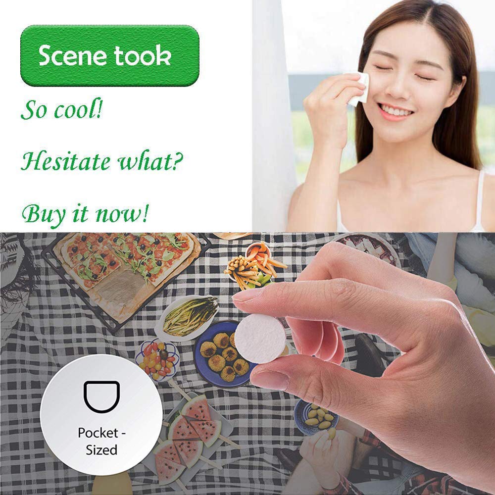 ZONSUSE Compressed Towels, Mini Travel Towel, Disposable Magic Towel, Portable Face Washrag, Soft Comfortable