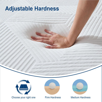 Hiimgo Single Memory Foam Mattress 90x190x15cm, Medium Firm