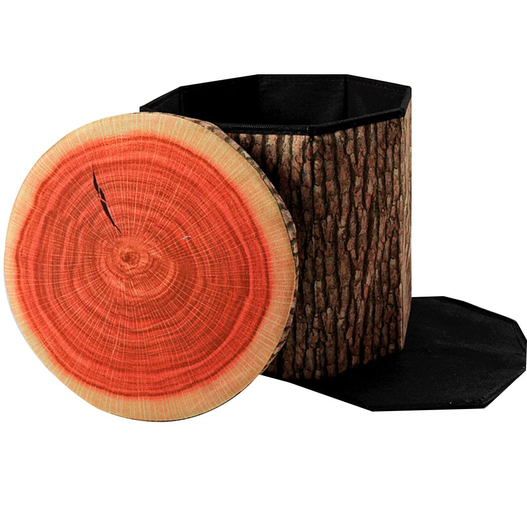 Medipdy Folding Stool Storage Cute Storage Seat for Kids Toys Storage Stool Box Fruit STUMP,30*30cm
