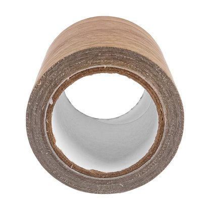 VOANZO DIY Wood Grain Repair Tape – Self-Adhesive Waterproof Brown Pine Wood Grain Tape for Furniture, Floor Repair, Wall Decoration, 2.2 Inch x 15ft