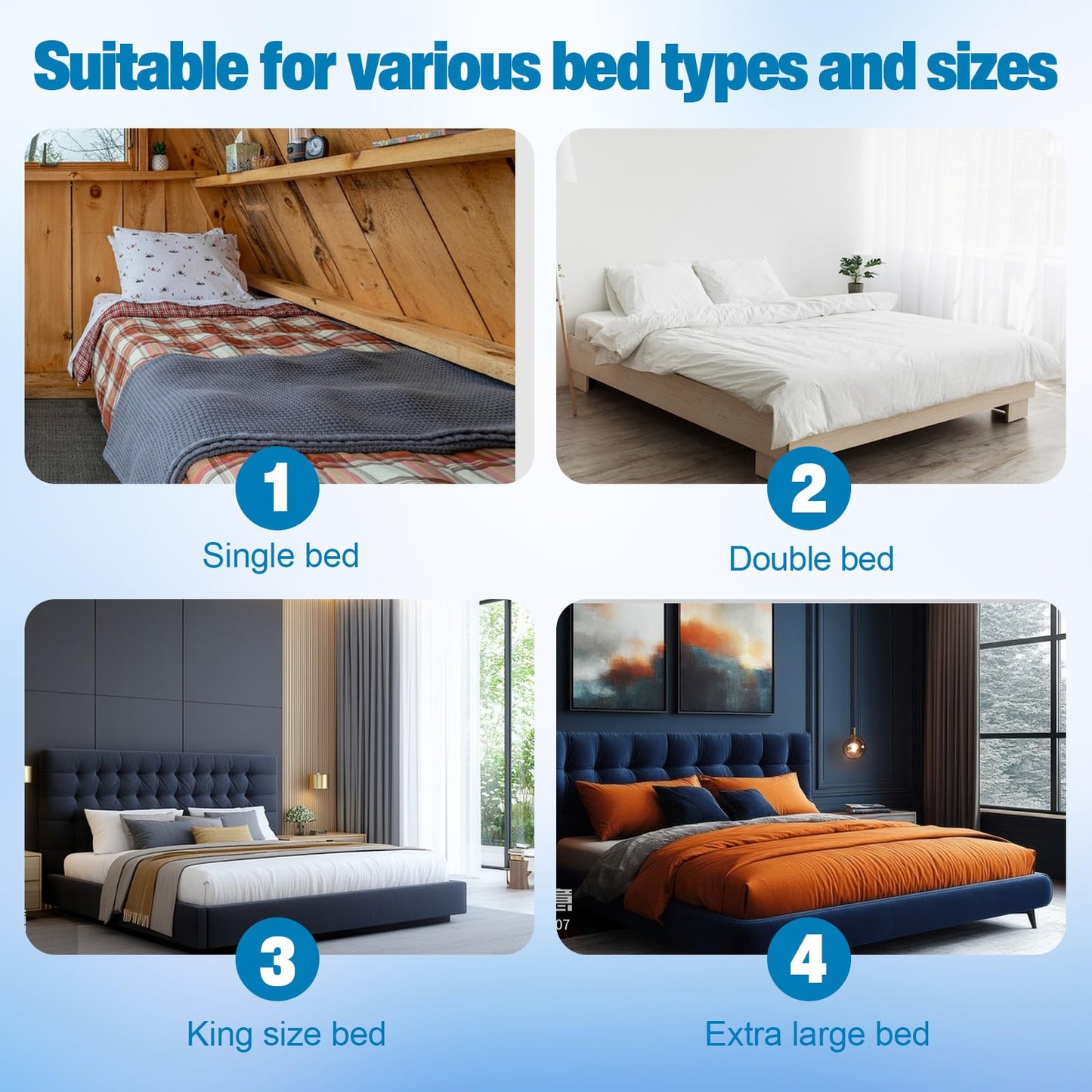 Scettar Sagging Mattress Support Fix Sinking Beds, 120 x 60 x 5 cm Under Mattress Support High Density Foam Insert Pad for Sagging Bed Repair