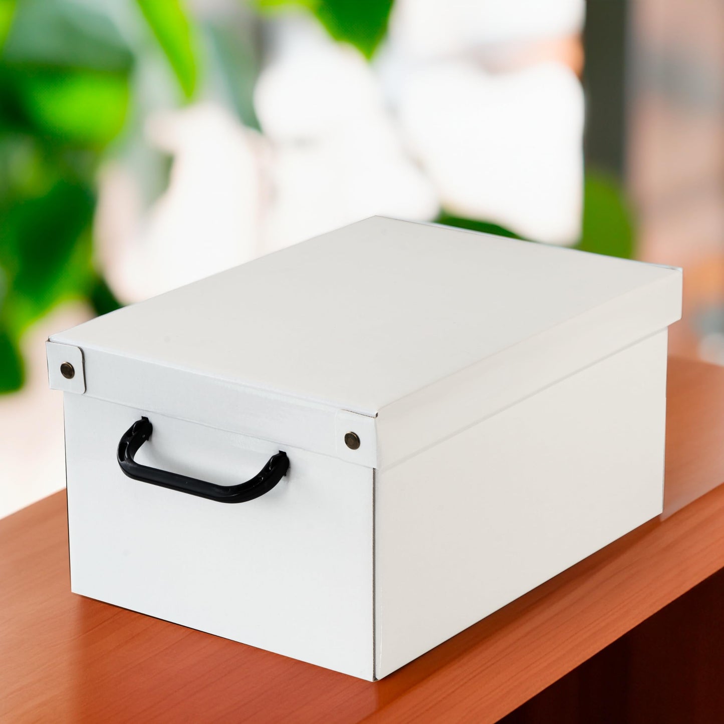 Lavatelli Cardboard Storage Boxes with Lid White 25x35x17.5cm Home Storage