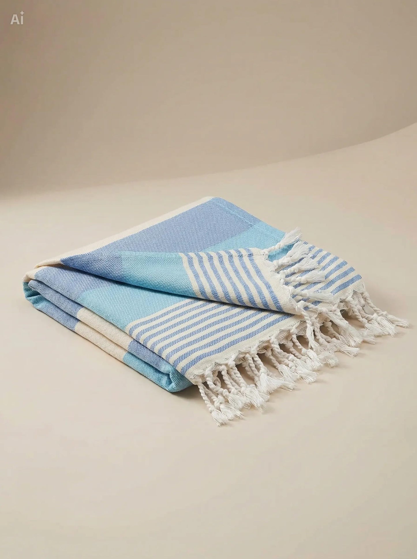WEFLORIA Turkish Peshtemal Towel – Lightweight Quick Dry Beach & Spa Towel, Oversized Cotton Hammam Towel with Tassels – Travel, Pool, Bath, Sauna