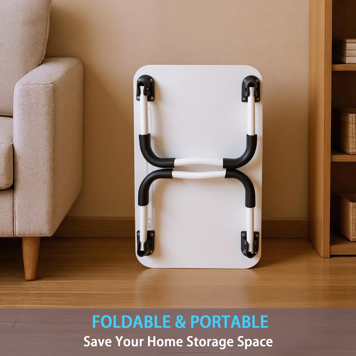 Small Laptop Bed Desk - Lap Desk 48 x 30cm for Breakfast Tray Table, Eating, Reading, Writing, Working, Laptop Stand for Bed, Sofa, Office and Home