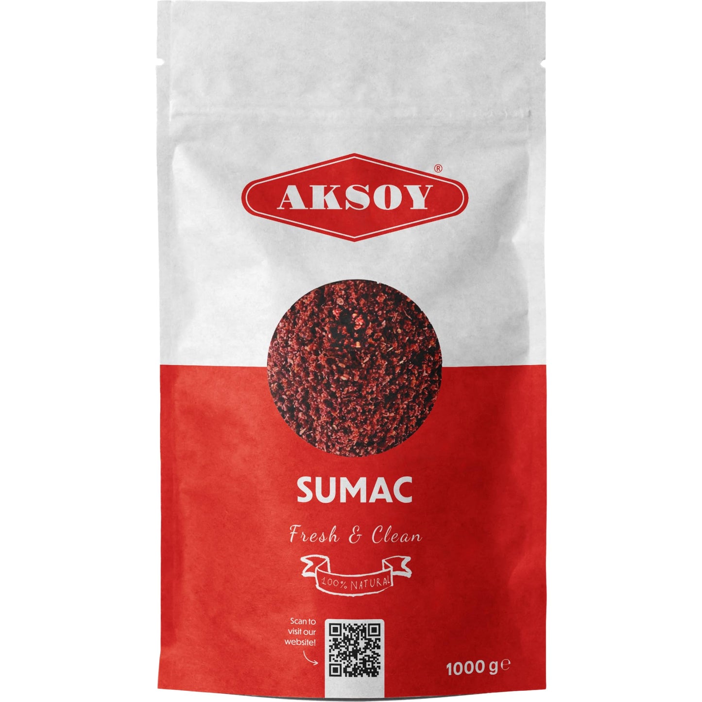 Aksoy Ground Sumac 1KG || Authentic Tangy Spice, Perfect for Seasoning, Salads & Marinades, No Additives, Non-GMO, Vegan Friendly, Premium Quality