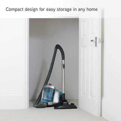 Vax Pick Up Pet Cylinder Vacuum Cleaner, Compact design for homes with pets, CVRAV013, Silver