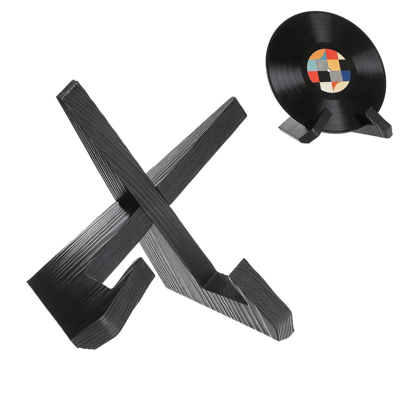 SMYJDMM Now Playing Vinyl Record Stand, Retro Now Spinning Record Stand, Vinyl Records Display Suitable for Magazines Textbooks Mobile Phones Tablets