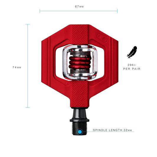 Crankbrothers Candy-1 Pedals, Red