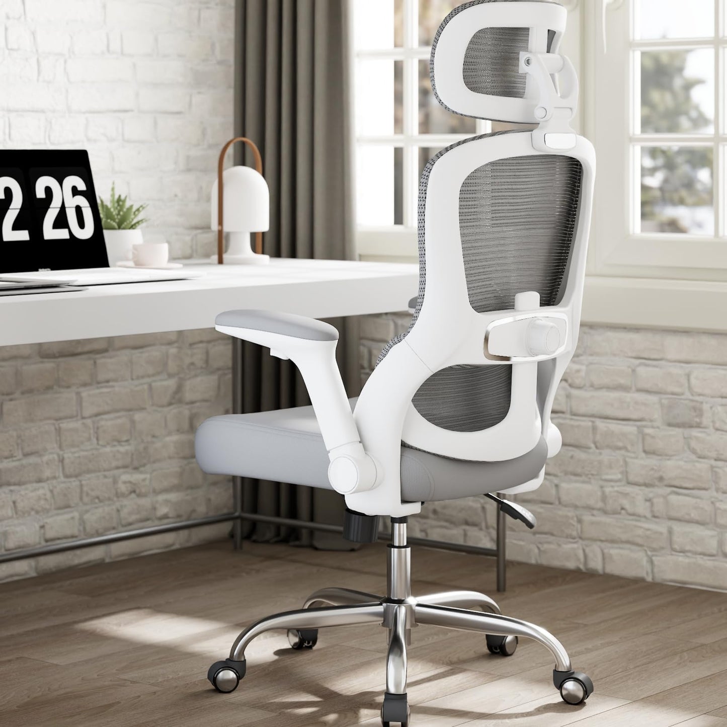 TRALT Ergonomic Office Chair - Home Office Desk Chairs - 400 LBS Mesh High-Back Computer Desk Chairs Comfy with Adjustable Lumbar Support Gaming