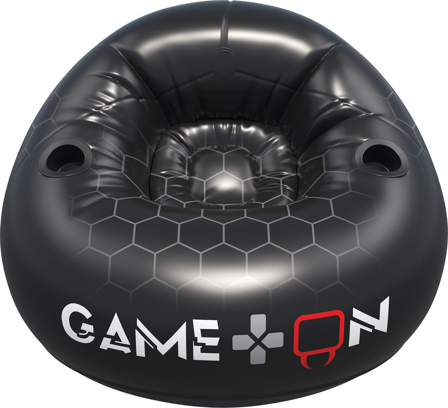 Venom Inflatable Gaming Chair with Cup Holders – Bean Bag Style Blow Up Seat for Kids & Teens, Supports Up to 75 kg