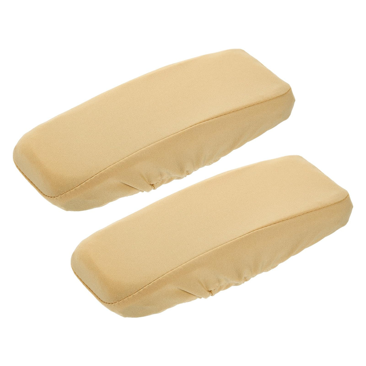 sourcing map Chair Armrest Slipcovers Covers, 22 x 7cm Polyester Removable Seat Hand Rest Protector for Office Chairs Desk ChairBeige