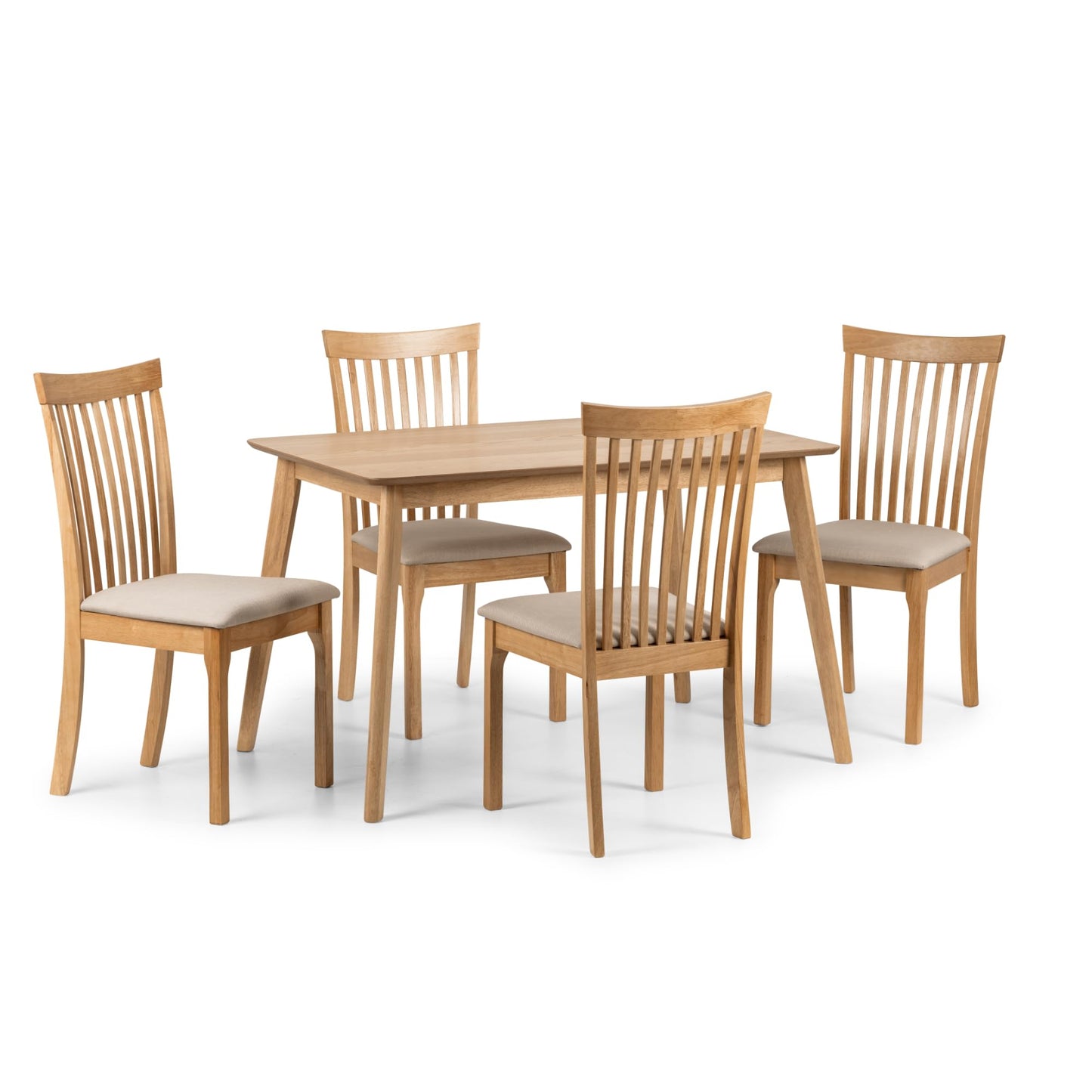 Julian Bowen Ibsen Dining Chairs, Set of 2, Solid Wood - H94 x W55 x D45cm