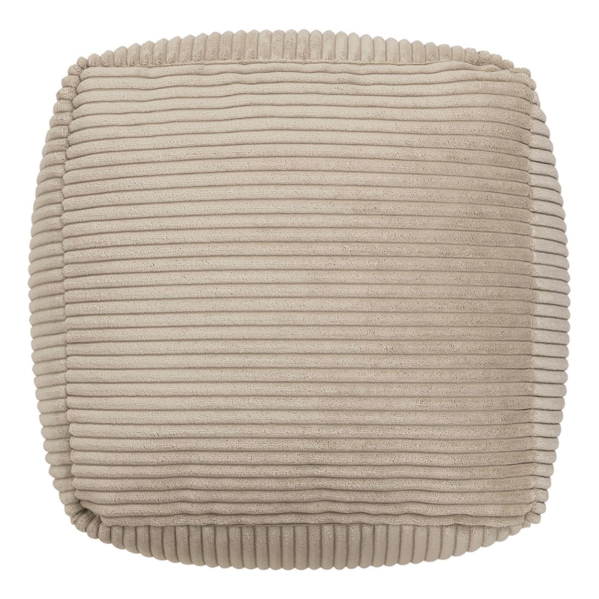 icon Amara Small Cord Bean Bag Footstool with Filling Included, Beige