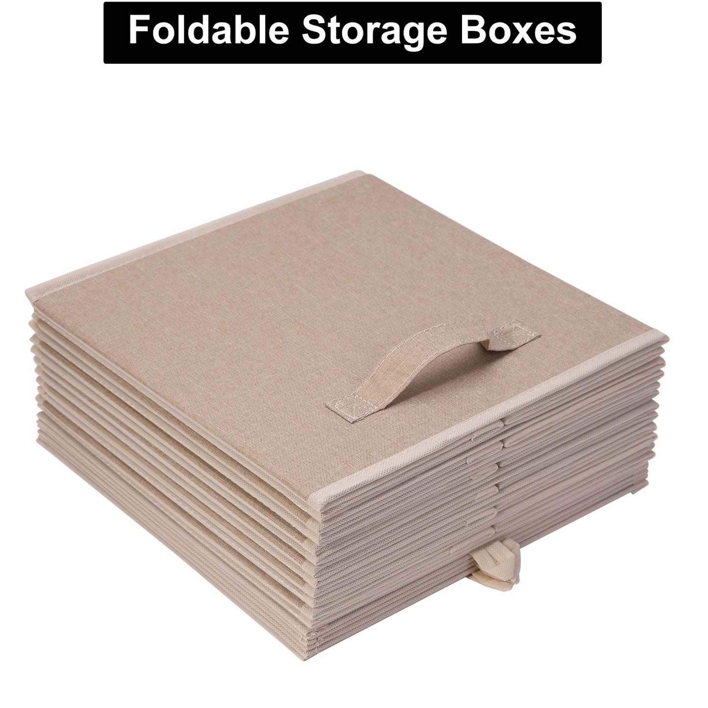 JAKAGO Foldable Storage Cubes 4 Pack, 30 x 30 x 30 cm