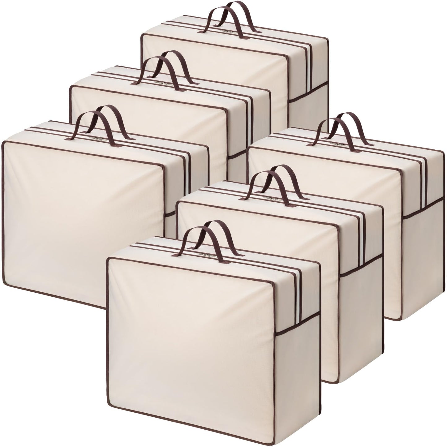 Lifewit 6 Pack Duvet Storage Bags, Clothes Storage Bags with Handles