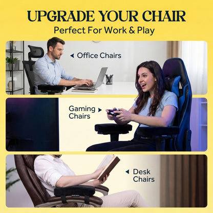 WESTERN COMFORT Thick Office Chair Arm Pads - Office Chair Arm Covers - Armrest Pillow Flat