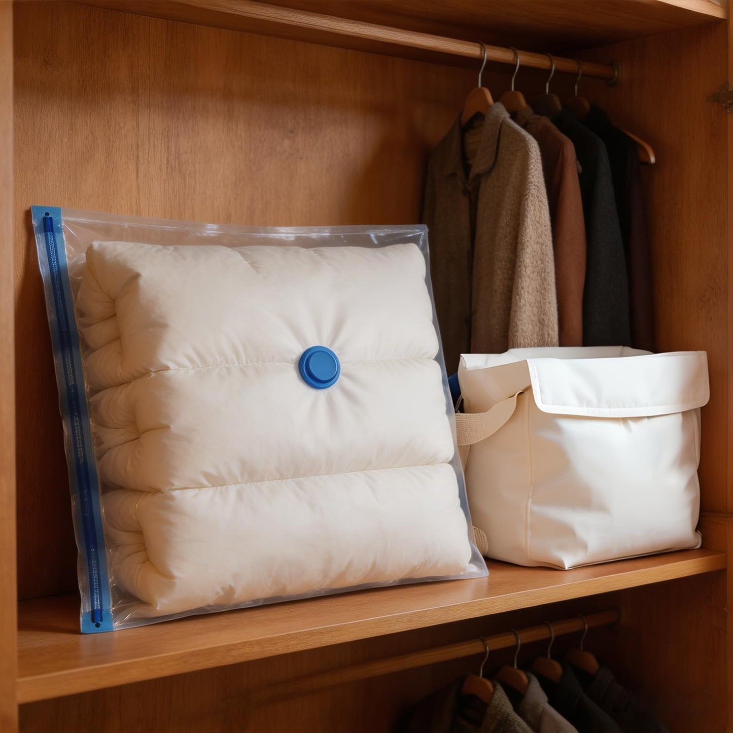 3 Pcs Space Saver Bags Vacuum Storage Bags Small Compression Zipper Storage Bags Vacuum Pack Bags for Clothes, Vacuum Bags for Clothes Travel Home