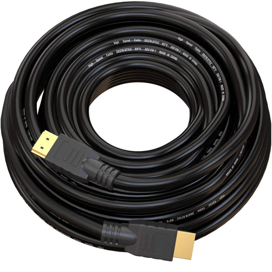 True HQ 4K HDMI Cable 15m, High Speed 18Gbps (HDMI 2.0), 4K@60Hz Ultra HD with HDR10, ARC, HDCP 2.2 and Ethernet ? Long Lead for TV, Projector,