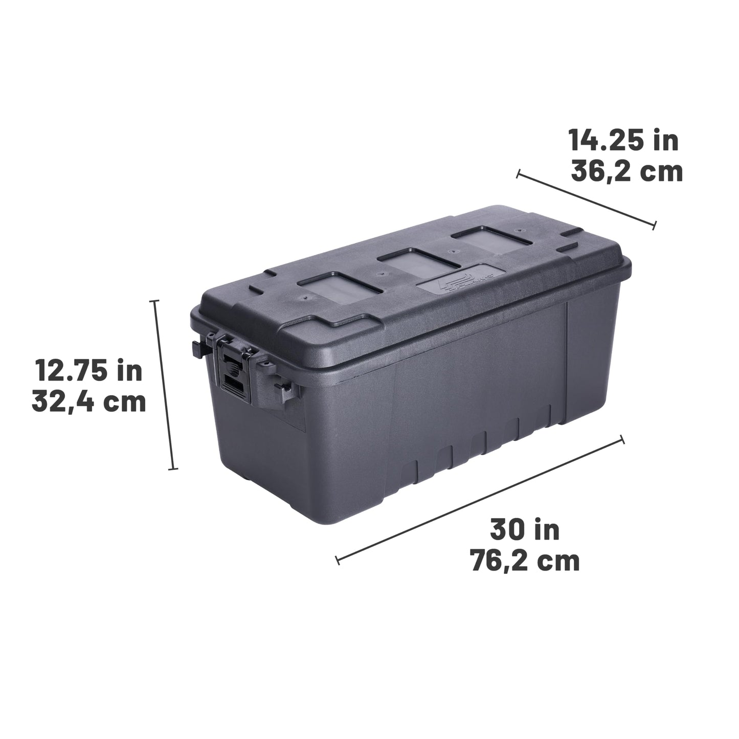 PLANO Sportsman's Trunk - Medium 64ltr,Olive Drap Green, Military-Grade Storage Box with Lid, Heavy Duty, Large, Camping & Army Storage Trunks